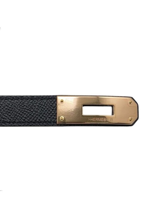 Hermes Belt Kelly 18 89 Epsom Buckle Noir Black main image 4